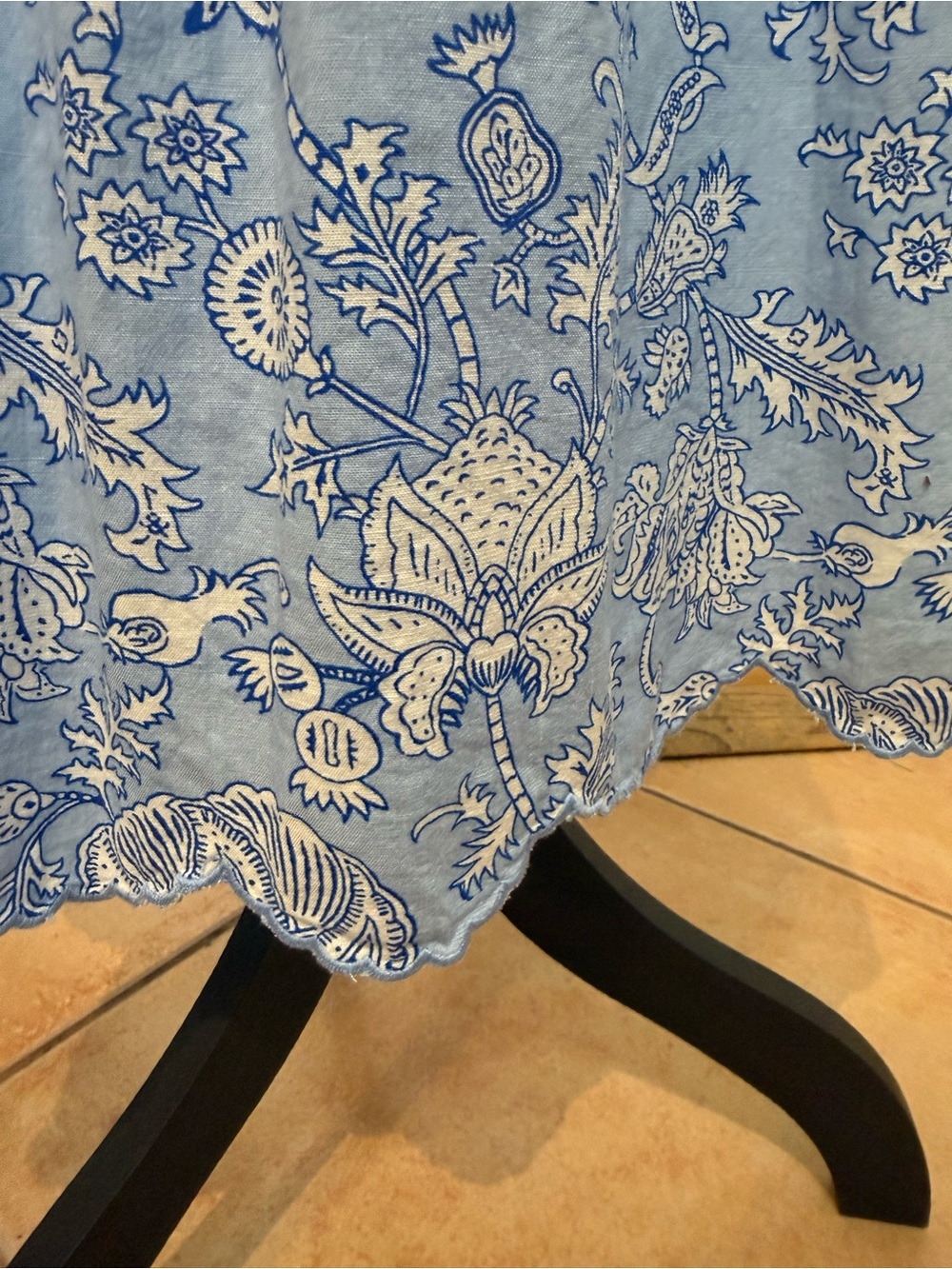 Roller Rabbit Light Blue Paisley Spaghetti-Strap Maxi, M - Picture 7 of 11